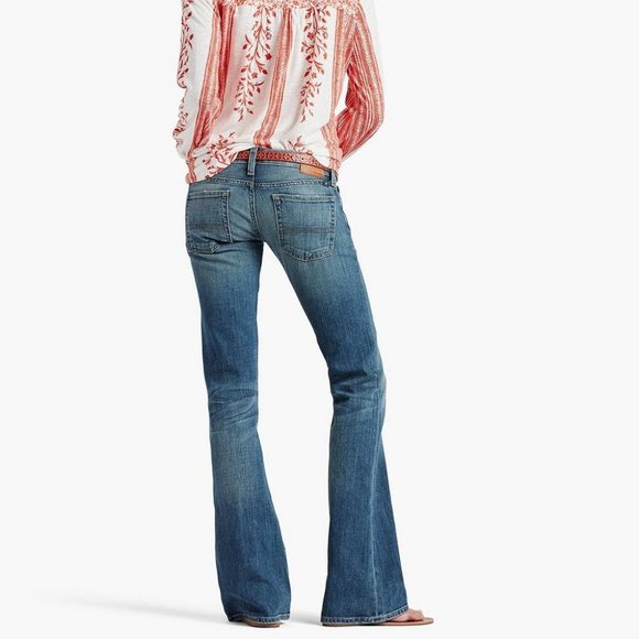 Lucky Brand Lil Maggie Dungarees flare jeans - Picture 2 of 11